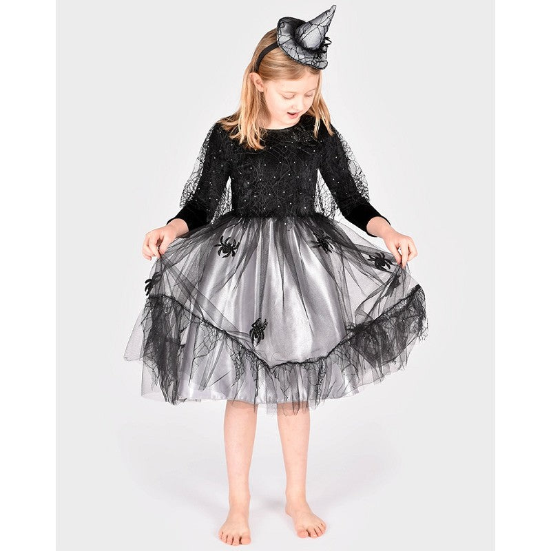 WITCH DRESS W. ACCESSORIES 110-116 CL 4-6 YEARS