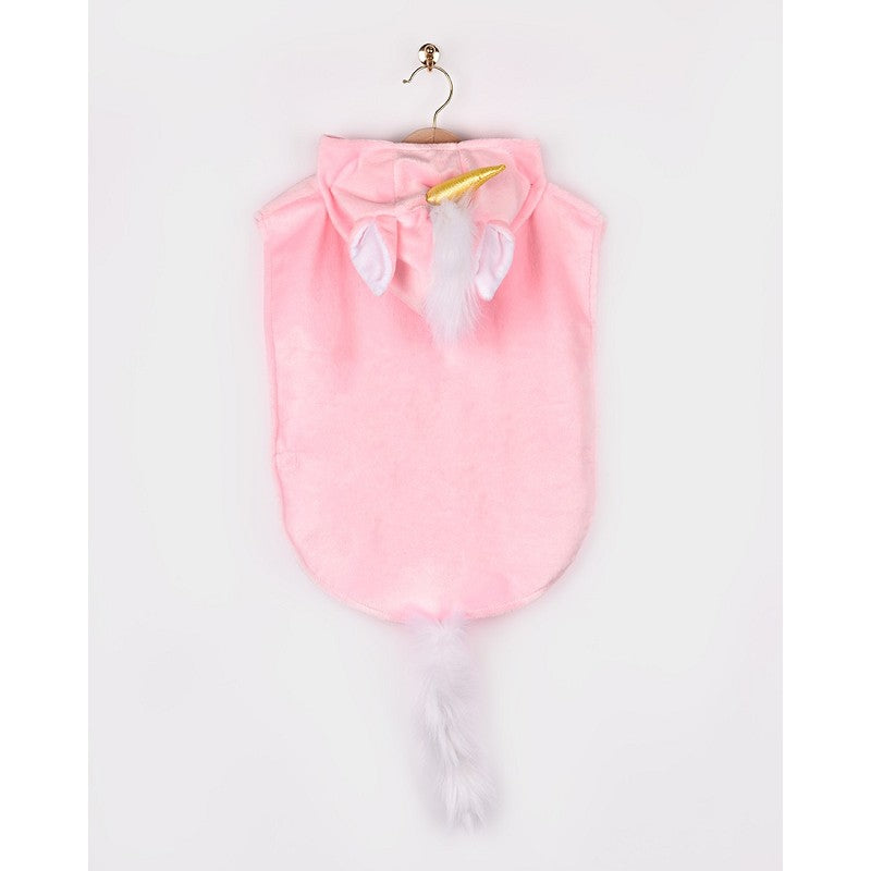 Mini mantel enhörning rosa 86-110 cl 1-4 år