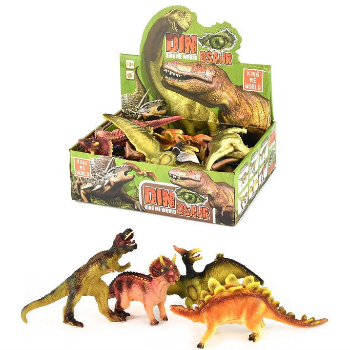 Set med 4 Dinosaurieleksaker – Realistiska & Färgglada