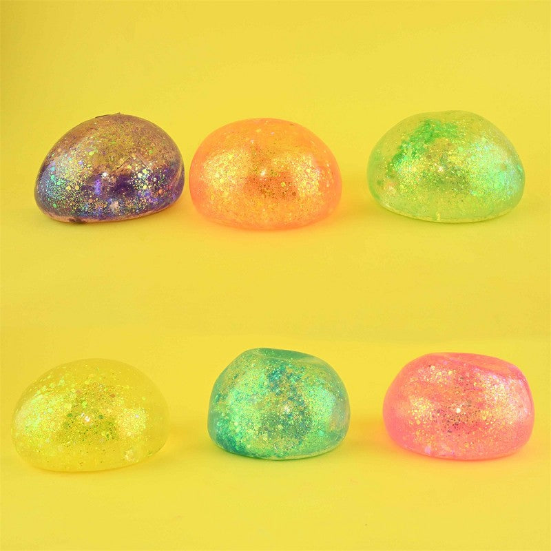 Kläm sockerboll glitter 9cm