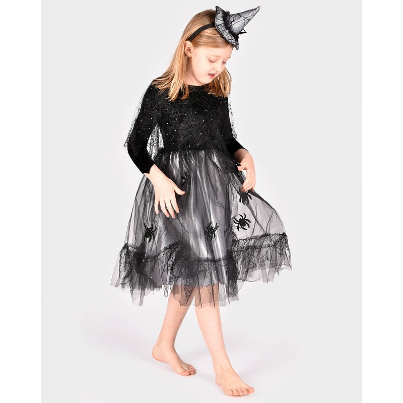 WITCH DRESS W. ACCESSORIES 110-116 CL 4-6 YEARS