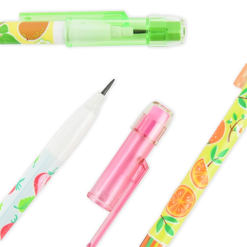 Doftpenna med radergummi – 6-pennor i ett paket