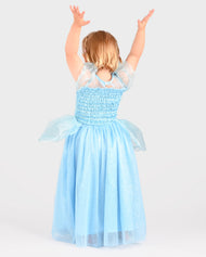 Prinsessklänning med tiara 122-128 cl 6-8 år