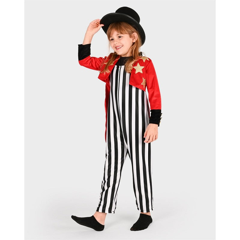 Cirkusdirektörs-set med hatt 110-116 cl 4-6 år