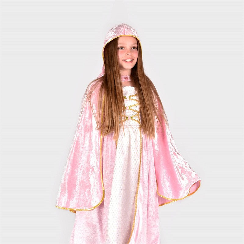 CAPE PINK W. GOLD CROWN 98-128 CL 3-8 YEARS