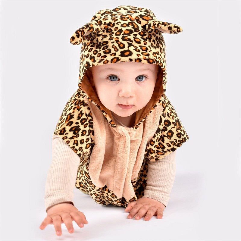 Mini leopardkappa 86-110 cl 1-4 år