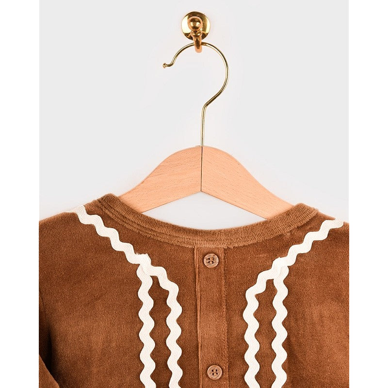 GINGERBREAD COSTUME 3pcs 134-140 CL 9-14 YEARS