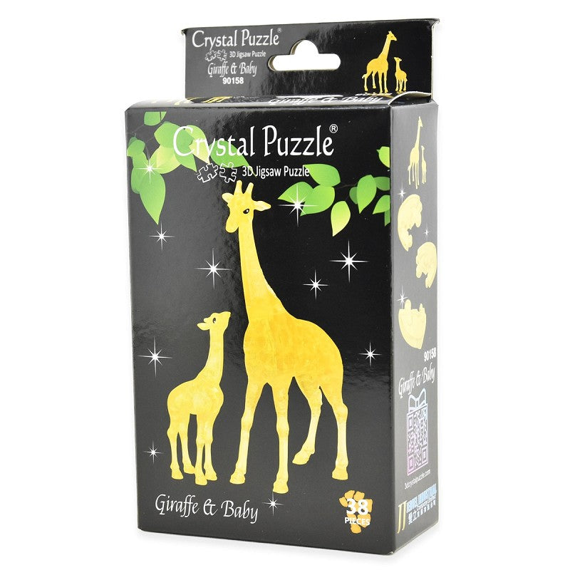 3D Crystal Puzzle Pussel giraffset 38 delar