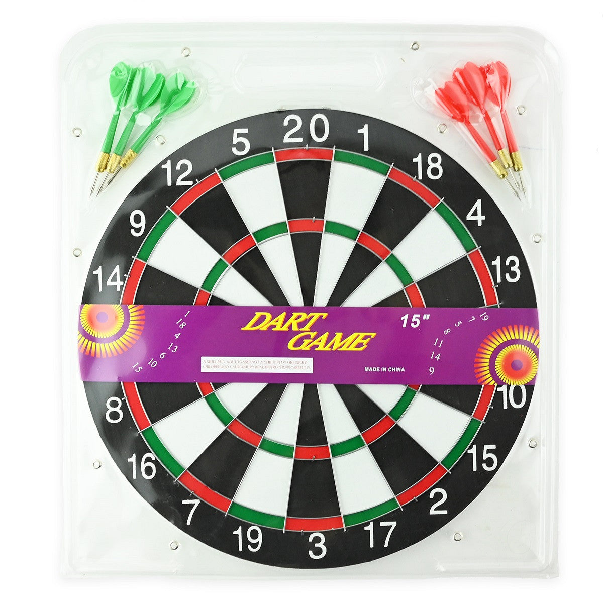 Darttavla med 6 pilar 36cm