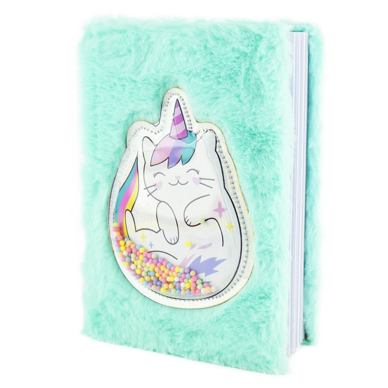 Fluffig katicorn-anteckningsbok A5