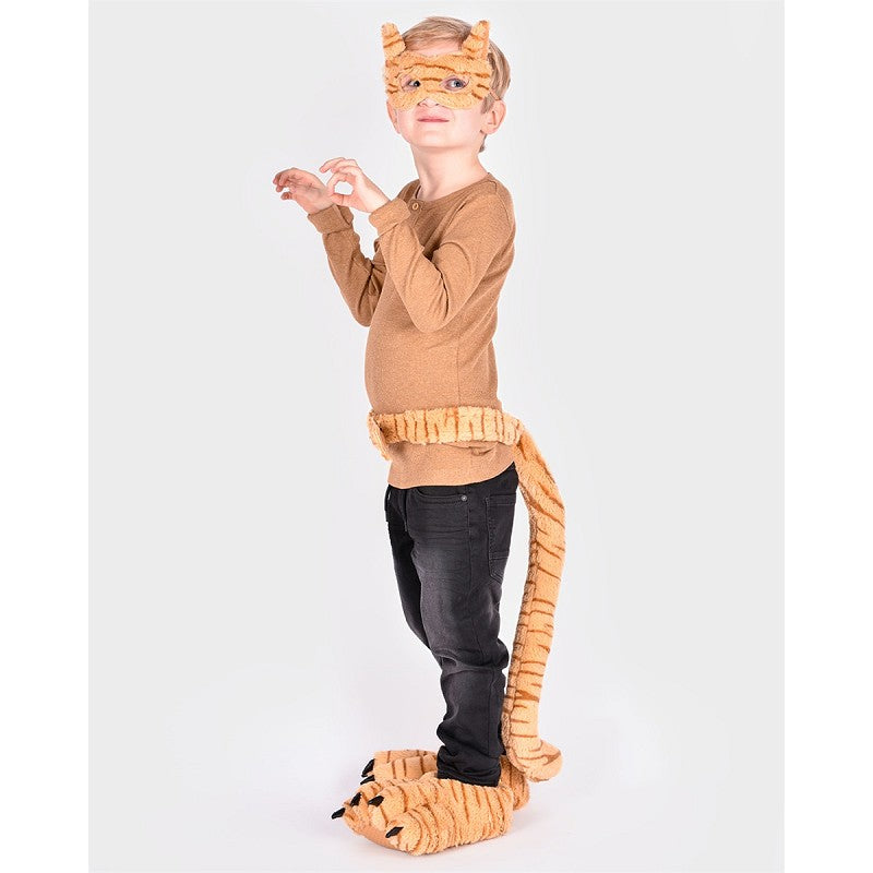Tigertofflor med mask och svans set EU-storlek 30-34