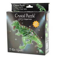 Kristallpussel T-rex grön 49 bitar