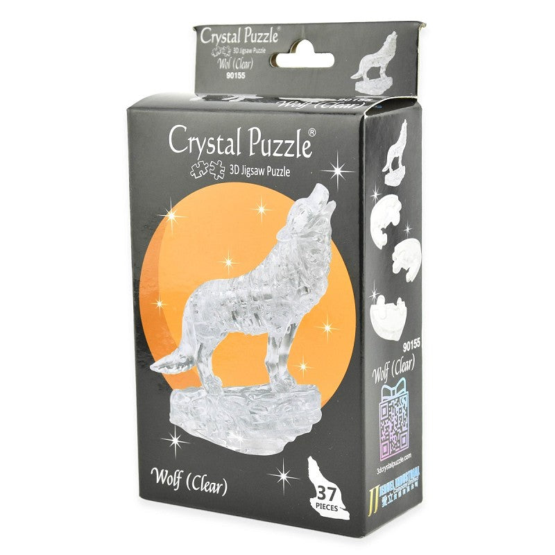 3D Crystal Puzzle Pussel varg klar 37 bitar