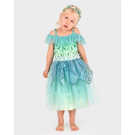 Klänning fjärilsfe med tiara 122-128 cl 6-8 år