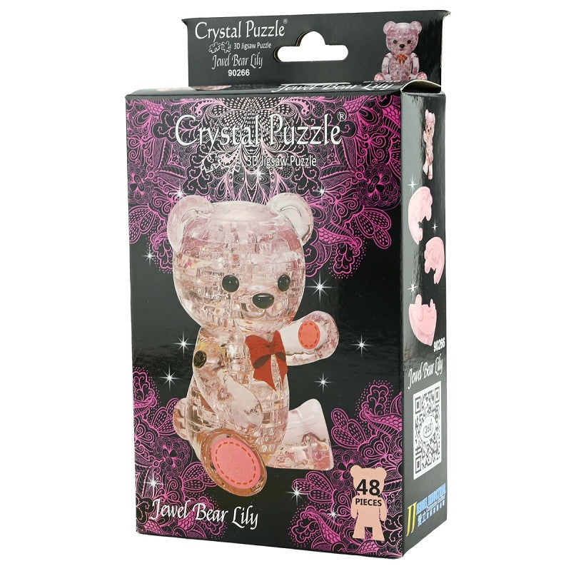 3D Crystal Puzzle Pussel björn lilja 48 bitar