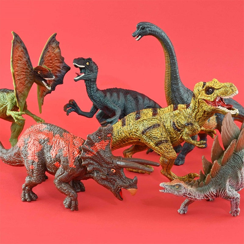 Stor Dinosauriesamling – 6 Realistiska Dinosaurier för Lek & Lärande