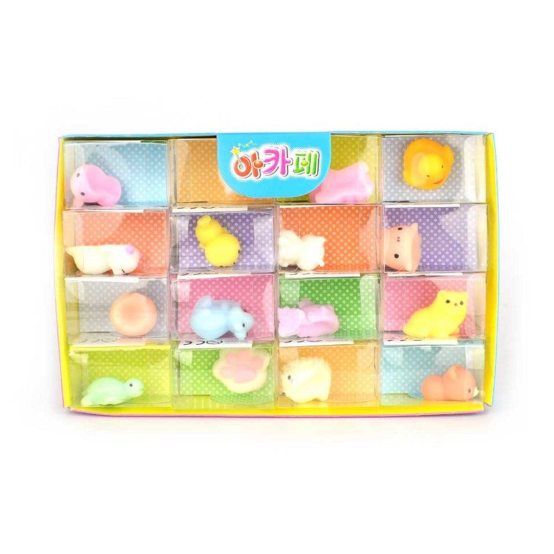 Kläm gel-djur i färgglad 5cm