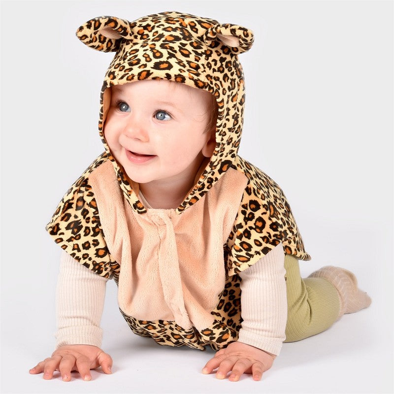 Mini leopardkappa 86-110 cl 1-4 år