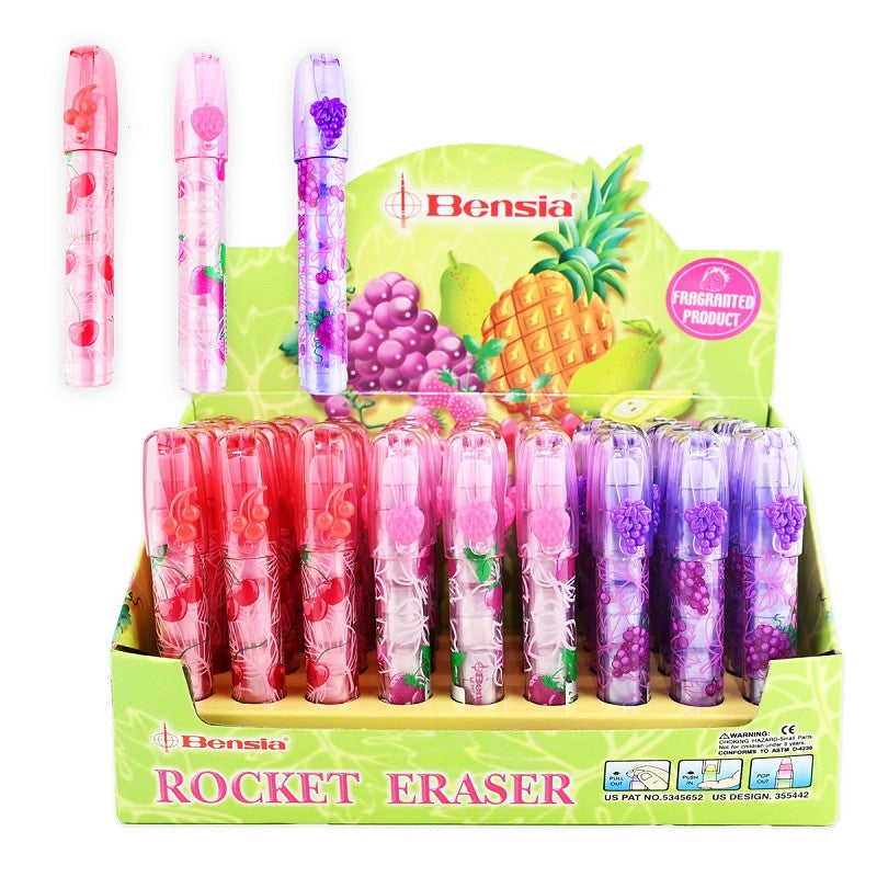 Raketsuddgummi med fruktdoft 11cm