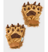 Bruna Björn-Tass Handskar (Kostymtillbehör)