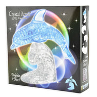 3D Crystal Puzzle Pussel blå delfin 95 bitar