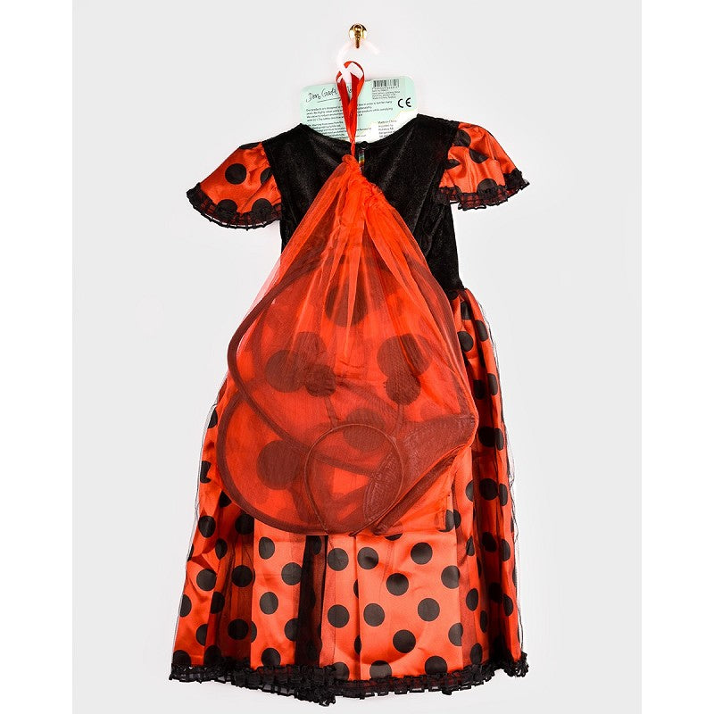 DRESS LADYBUG W. ACCESSORIES 98-104 CL 2-4 YEARS