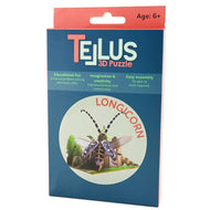 3D-pussel Skalbagge (Långhorning) – Vykort (17 cm)