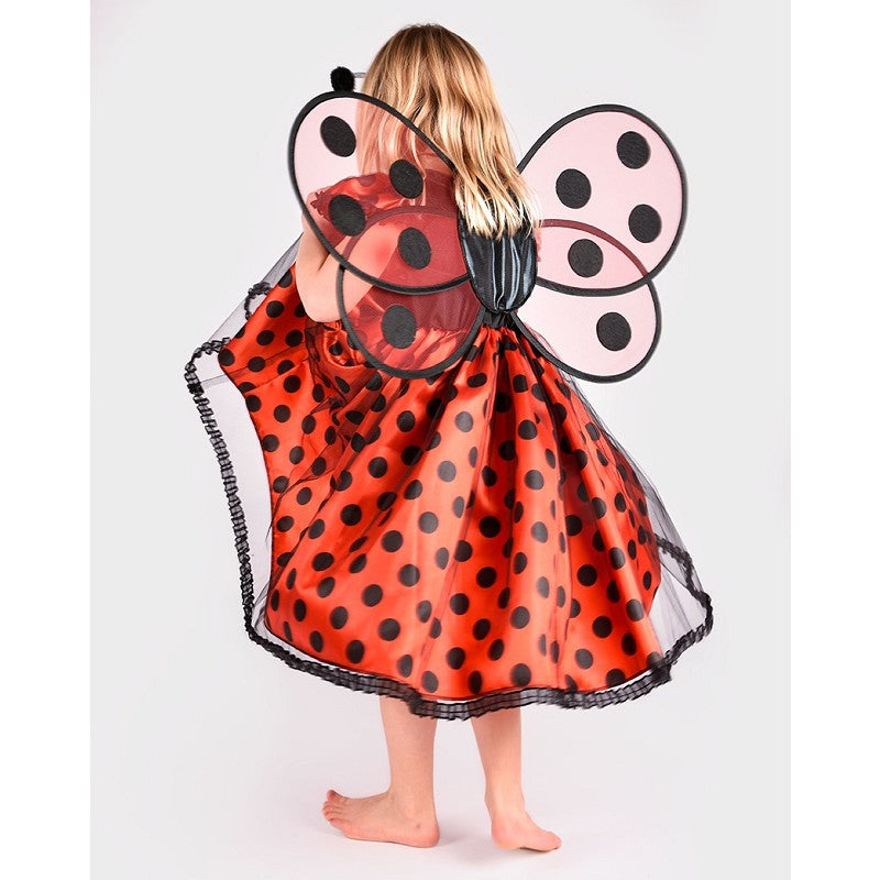 DRESS LADYBUG W. ACCESSORIES 98-104 CL 2-4 YEARS