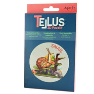 3D-pussel Snäcka – Vykort & Modell (17 cm)