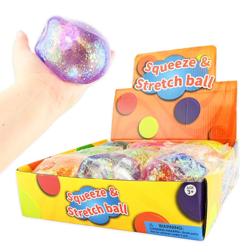 Kläm sockerboll glitter 9cm