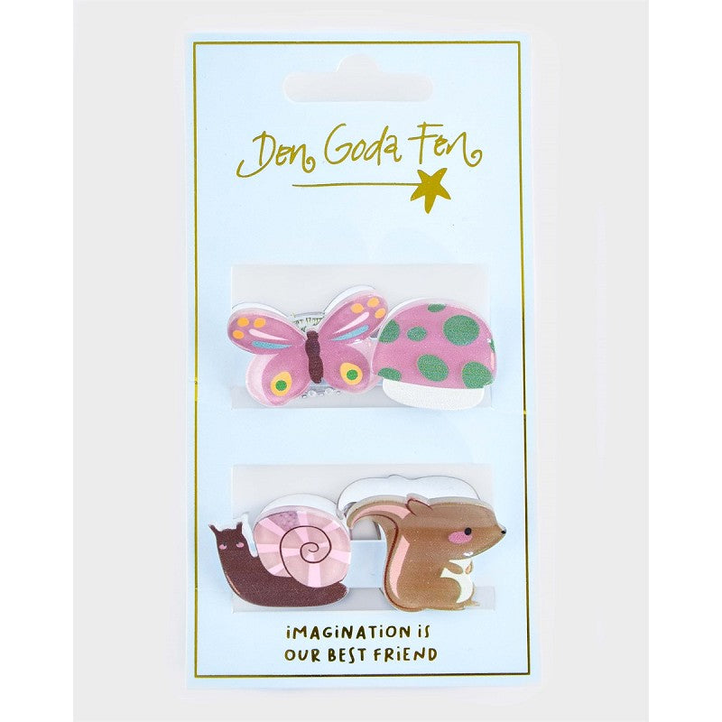 HAIR CLAW FOREST FRIENDS 4pcs 2-3cm