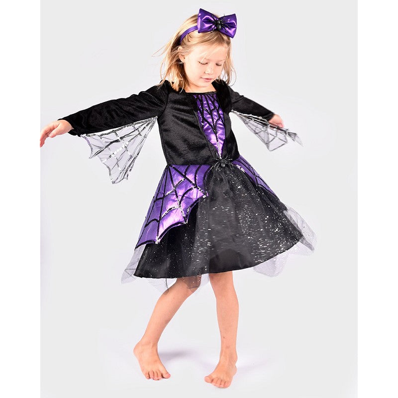 DRESS SPIDER w HEADBAND 134-140 CL 8-10 YEARS