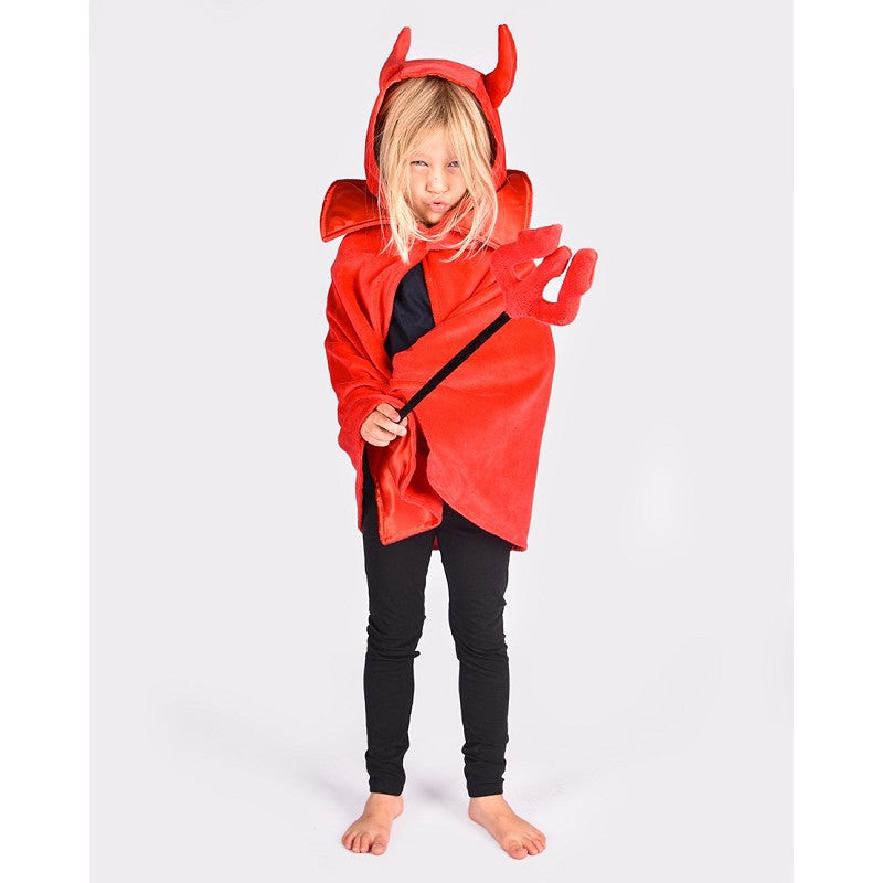 DEVIL CAPE W. WAND DELUXE 104-128 CL 3-8 YEARS