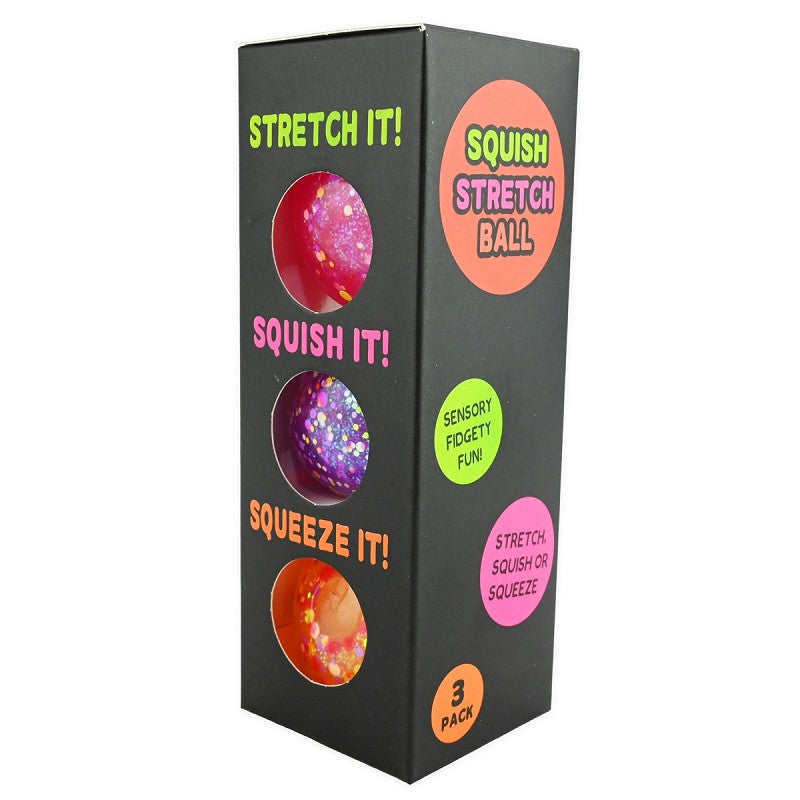BALL SQUEEZE GLITTER 3pcs 5cm