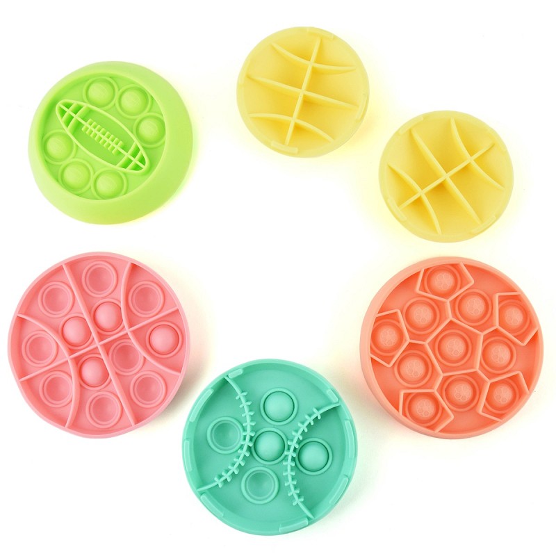 Tryck pop bubblpusselboll 6st 10cm