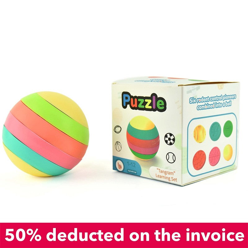 Tryck pop bubblpusselboll 6st 10cm
