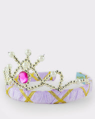 Tiara ljuslila sammet 14cm