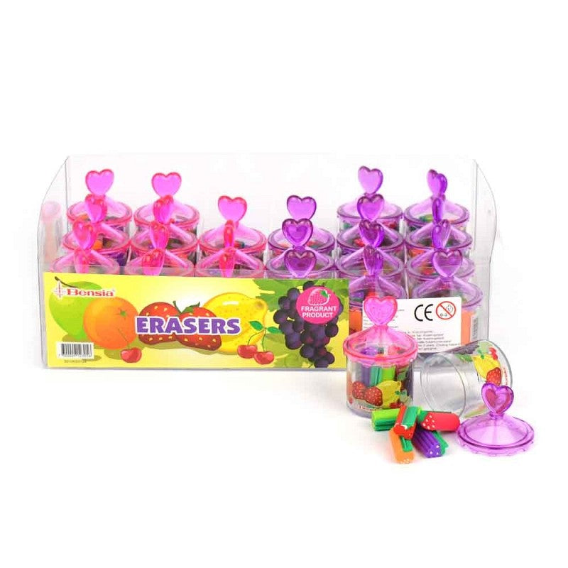 Fruktiga suddgummin med doft 6cm 5st