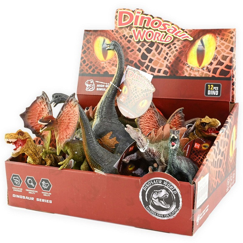 Stor Dinosauriesamling – 6 Realistiska Dinosaurier för Lek & Lärande