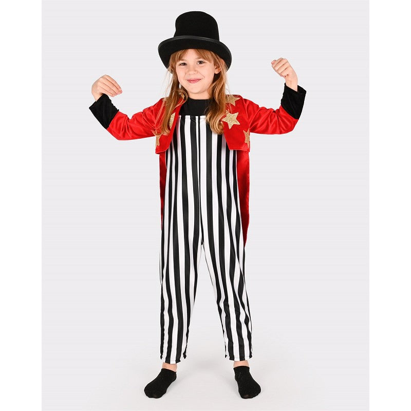Cirkusdirektörsset med hatt 122-128 cl 6-8 år