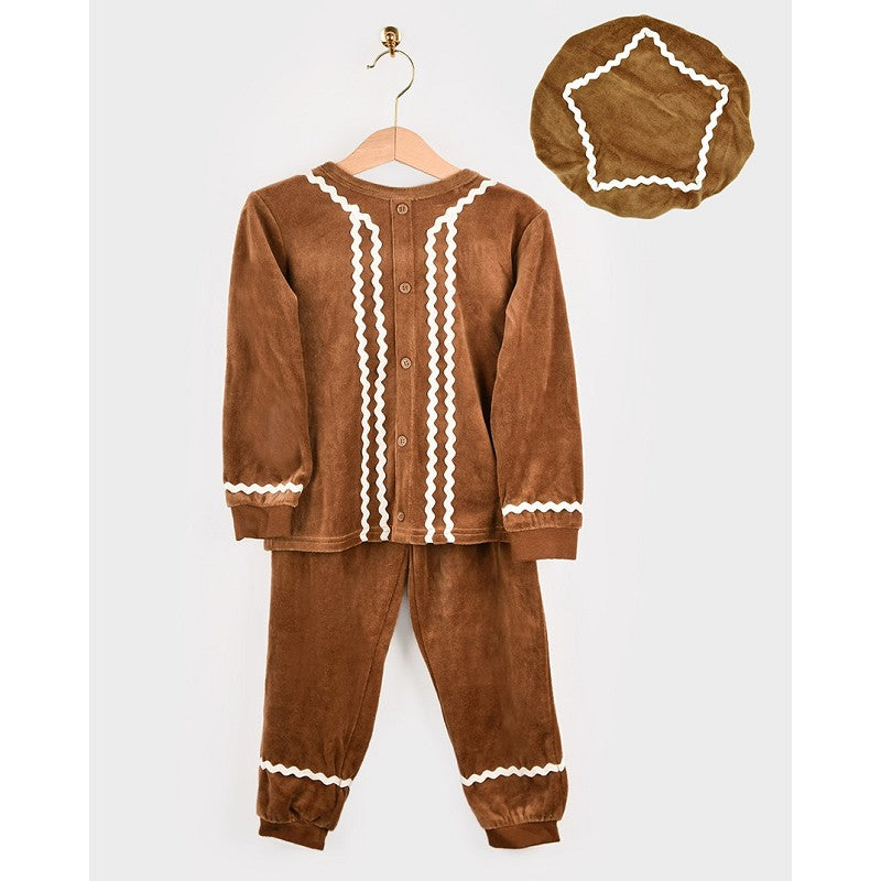 Pepparkaksdräkt 3 delar 110-116 cl 4-6 år
