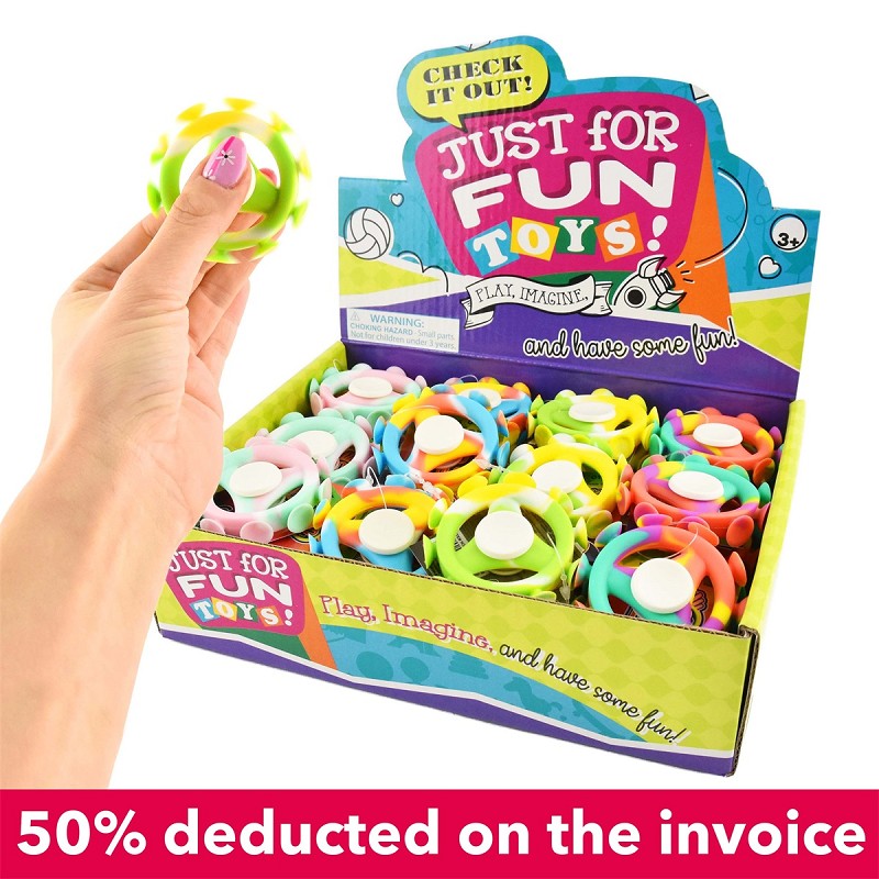 Fidget spinner med sugförmåga 6cm
