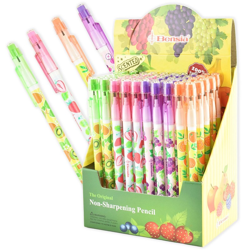 Doftpenna med radergummi – 6-pennor i ett paket