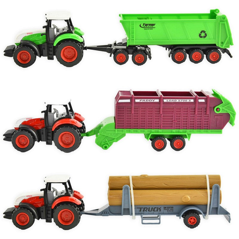 Traktor med släpvagn 21cm