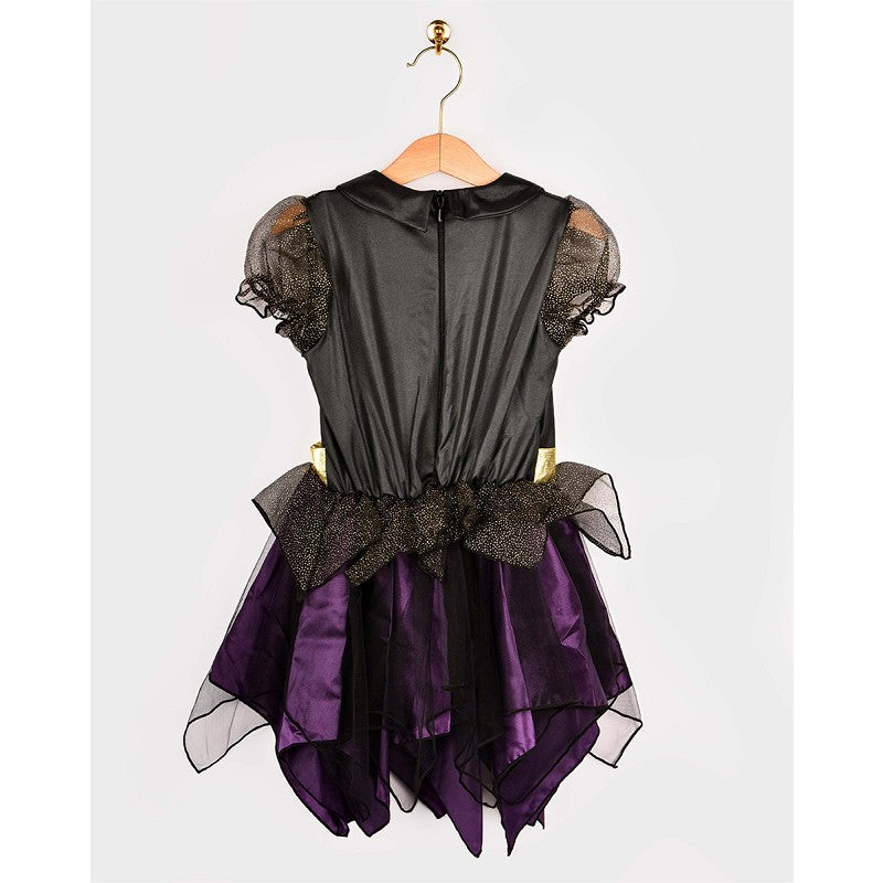 WITCH DRESS + HAT DELUXE 110-116 CL 4-6 YEARS