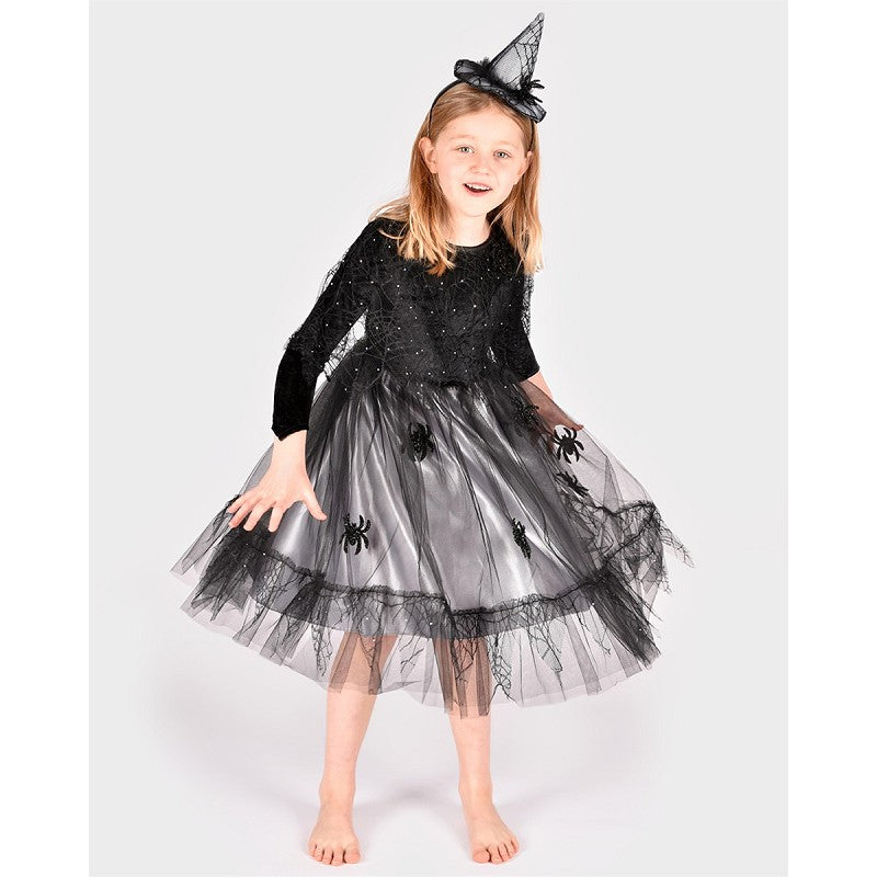 WITCH DRESS W. ACCESSORIES 110-116 CL 4-6 YEARS