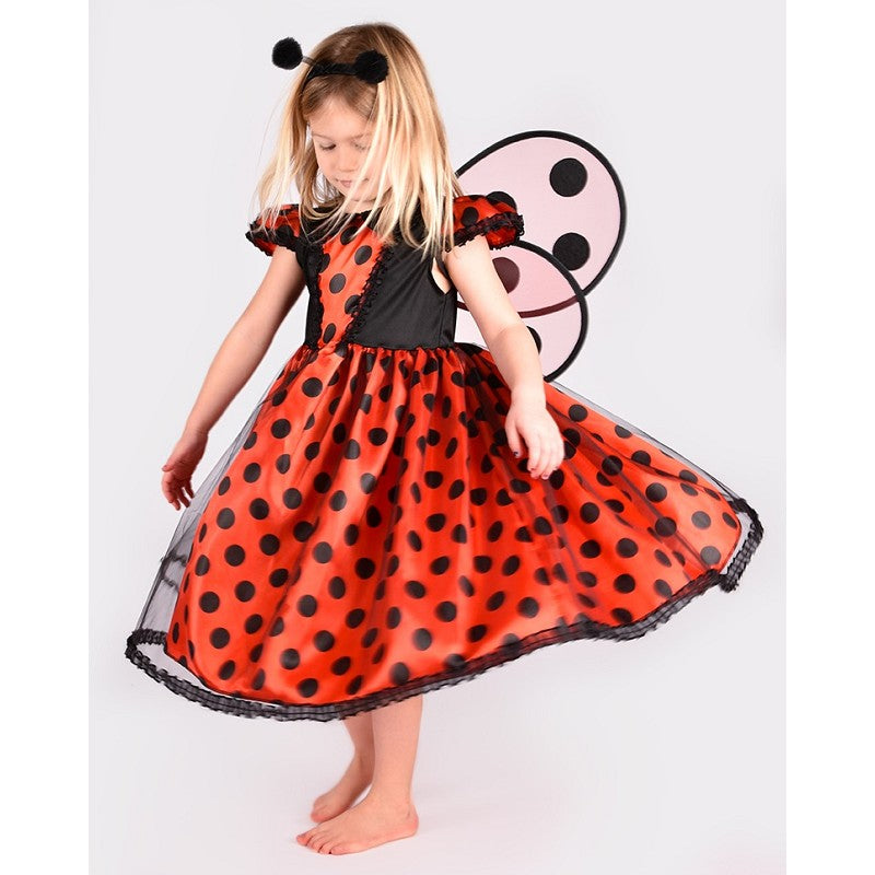 DRESS LADYBUG W. ACCESSORIES 98-104 CL 2-4 YEARS