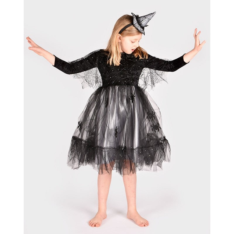 WITCH DRESS W. ACCESSORIES 110-116 CL 4-6 YEARS