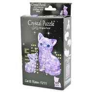 3D Crystal Puzzle Pussel klar katt 49 bitar