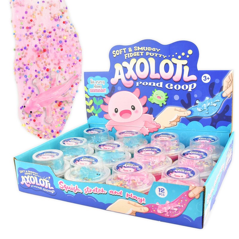 PUTTY BEADS w AXOLOTL 130g 9cm